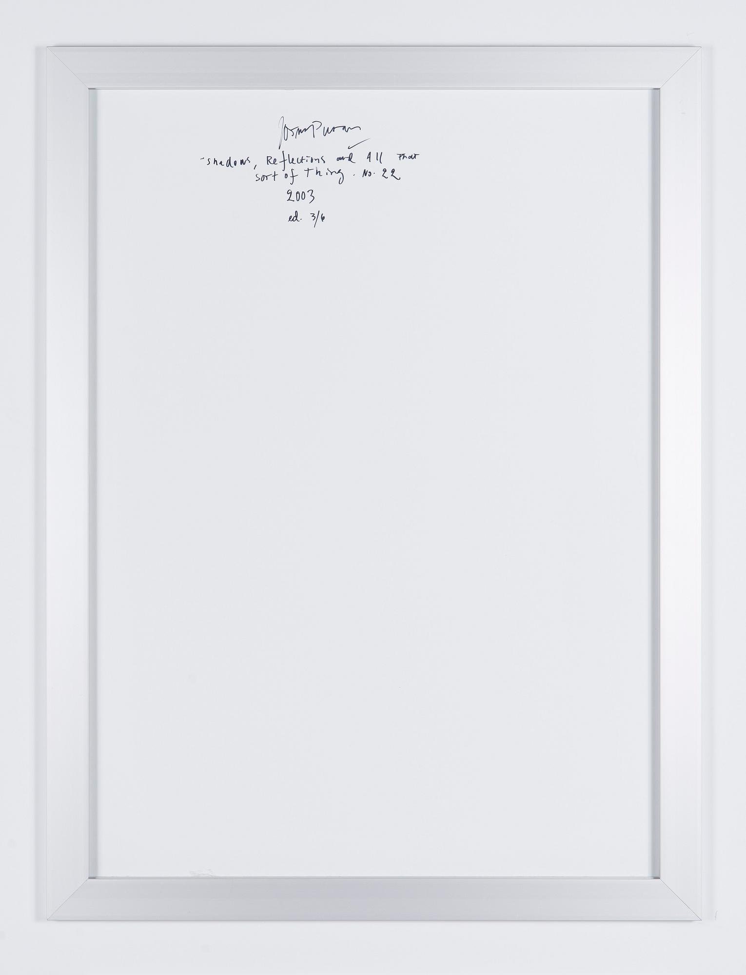 Jorma Puranen, "Shadows, reflections and all that sort of thing no.22".