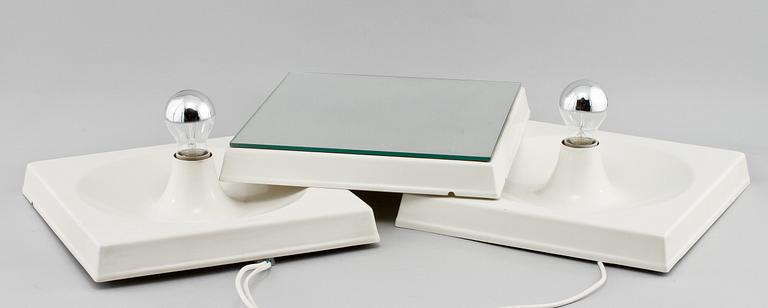 SPEGEL samt LAMPOR, 2 st, Schönbuch, Tyskland, 1900-talets andra hälft.