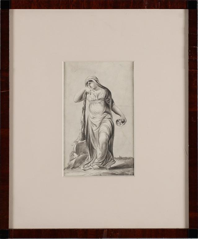 OIDENTIFIERAD KONSTNÄR, 3 st, laveringar, 1800-talets första hälft.