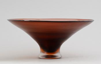 A Paolo Venini 'Inciso' glass bowl, Venin, Murano, Italy 1950's.