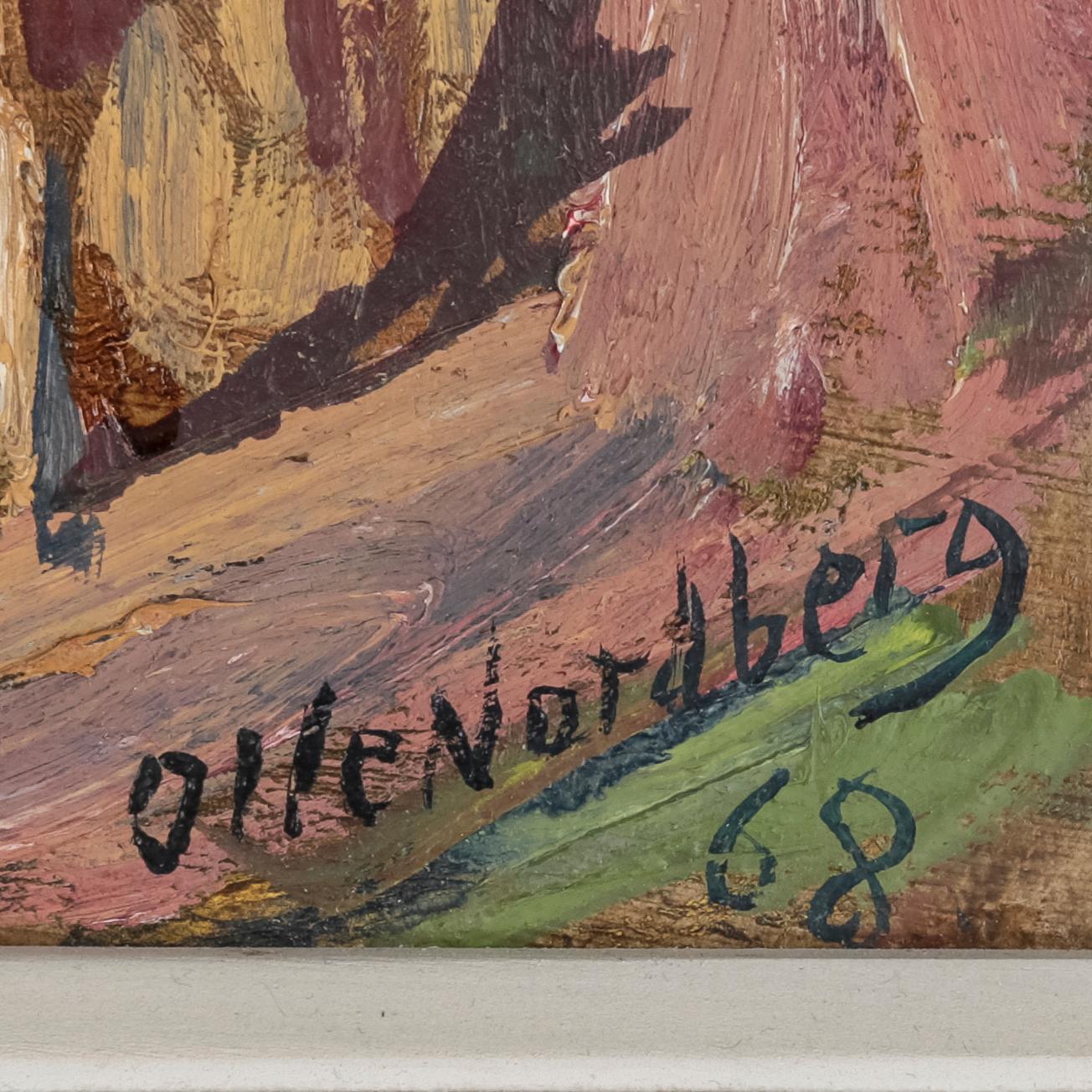 OLLE NORDBERG, olja på pannå, signerad och daterad (19)68.