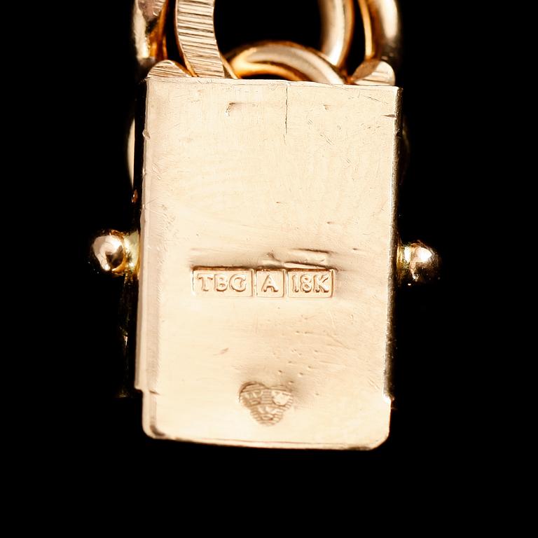 ARMBAND, 18 k guld, svenska stämplar. Vikt ca 42 g.