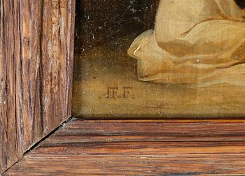 FRANS FRANCKEN II. Tillskriven. Olja på pannå. Signerad.
