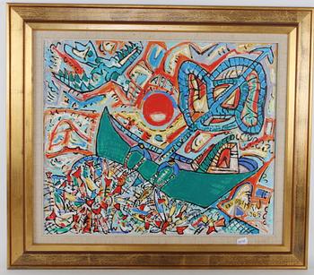 UNO VALLMAN, olja på duk, sign o dat 1968.