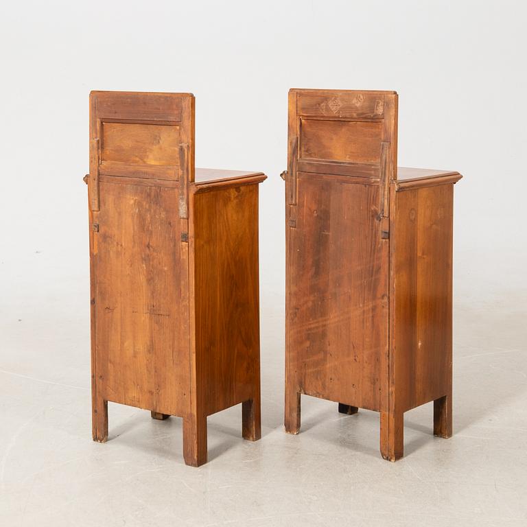 Sängbord, ett par, Art Deco, 1900-talets första hälft.