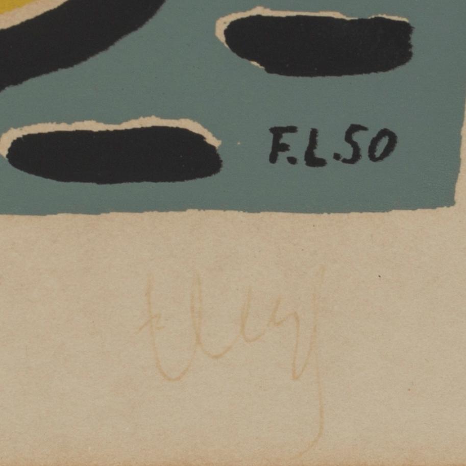 FERNAND LÉGER, silcscreen, signed, 1950,