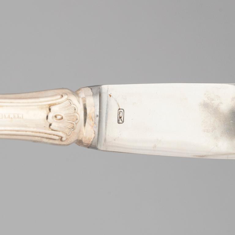 A 66 piece silver cutlery set, 'Patricia', MEMA, Lidköping, Sweden, 1966-1970.