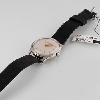 ARMBANDSUR, herr, Longines, stål, 1940/50-talet.