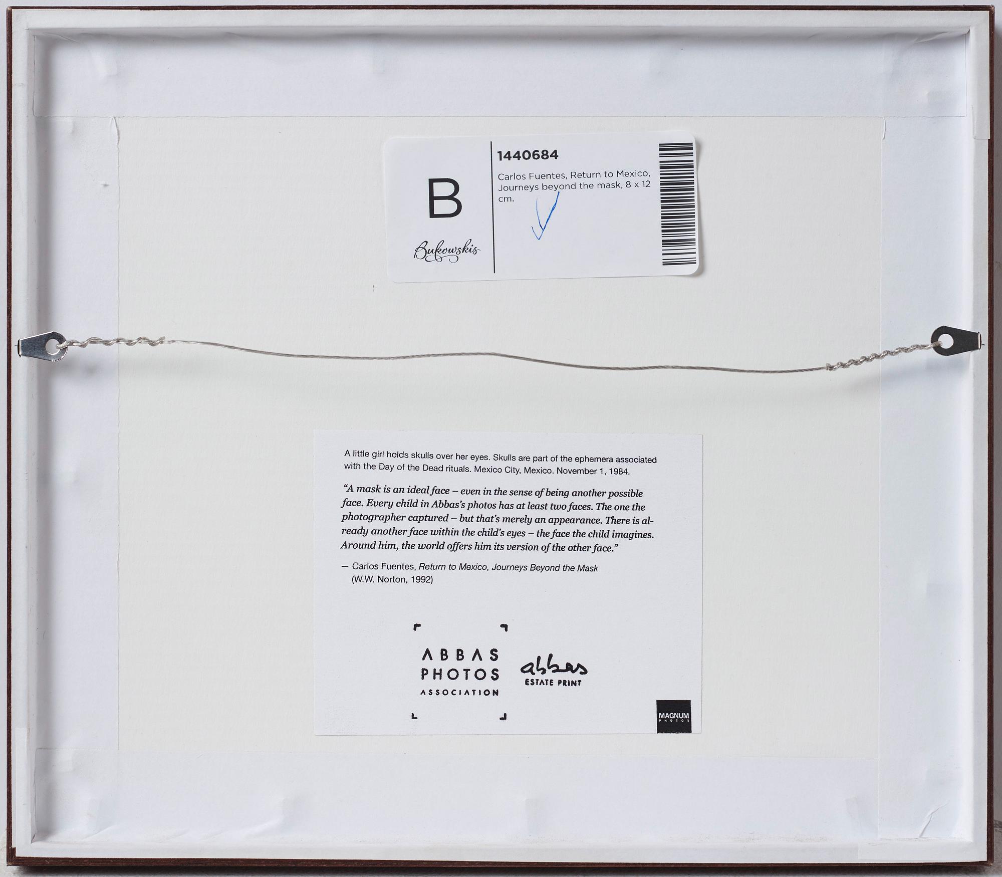 Abbas Attar, "Beyond the mask", 1984.