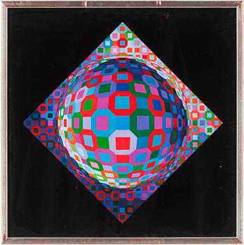 Victor Vasarely · VICTOR VASARELY, serigrafi, ej signerad.