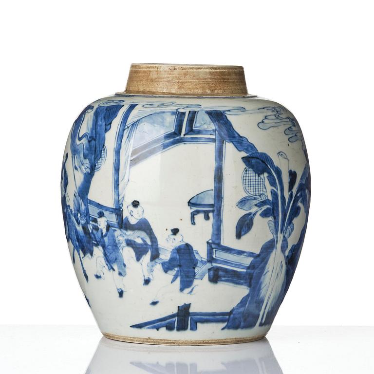 Bojan, porslin. Qingdynastin, Kangxi (1662-1722).