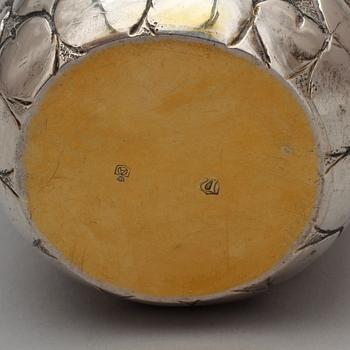 BÄGARE, silver, sannolikt Rostock, Tyskland, 1800-tal. Vikt 258 gram.