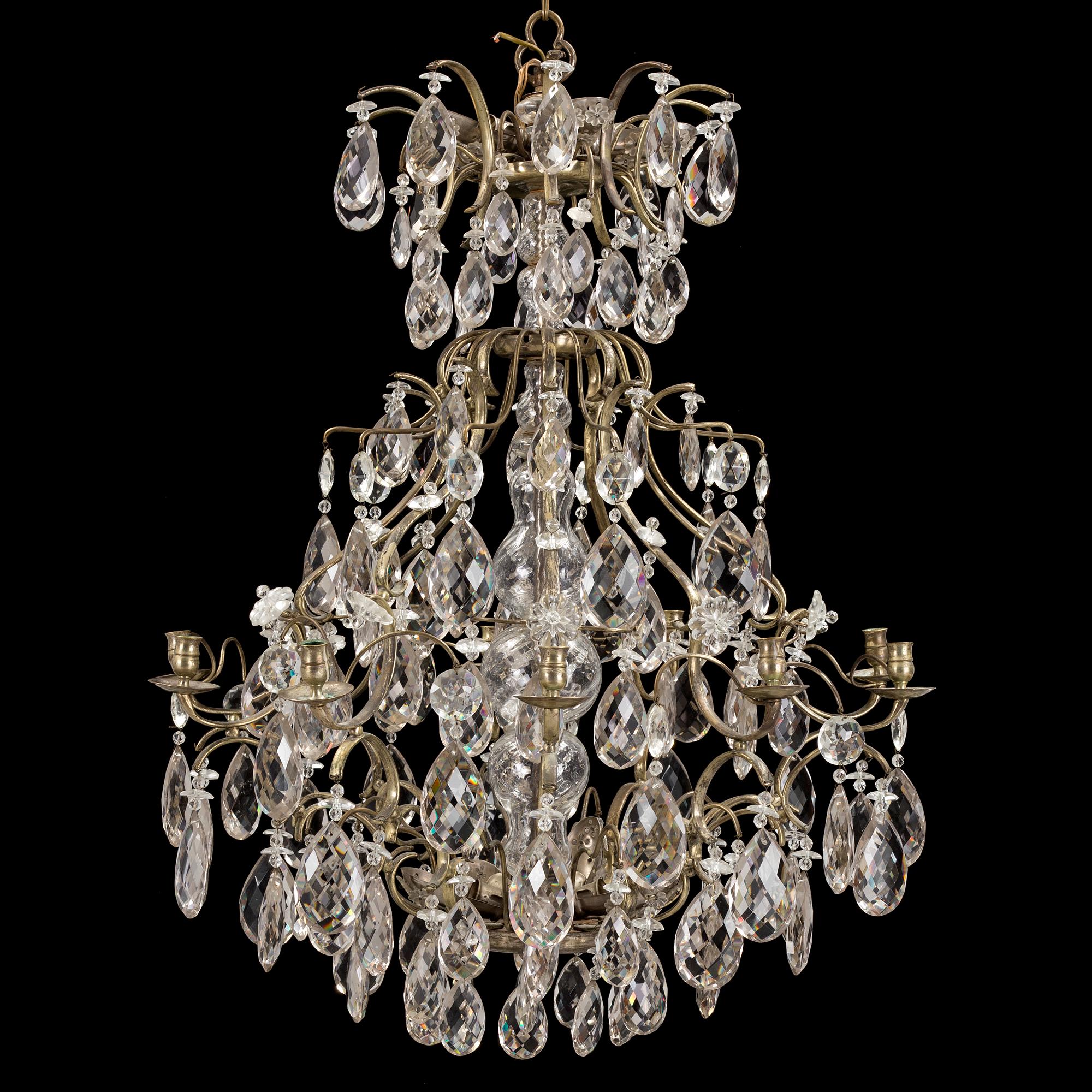 A first half of the 20th century rococo style chandelier.