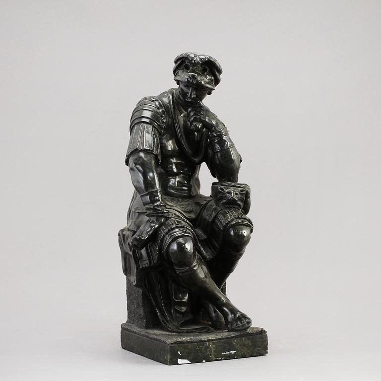 MICHELANGELO BUONARROTI, kopia efter, skulptur, sekelskiftet 1900.