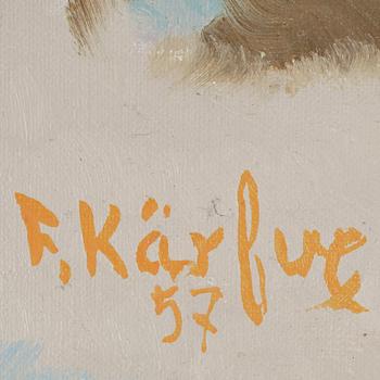 FRITZ KÄRFVE, olja på duk, sign o dat -57.