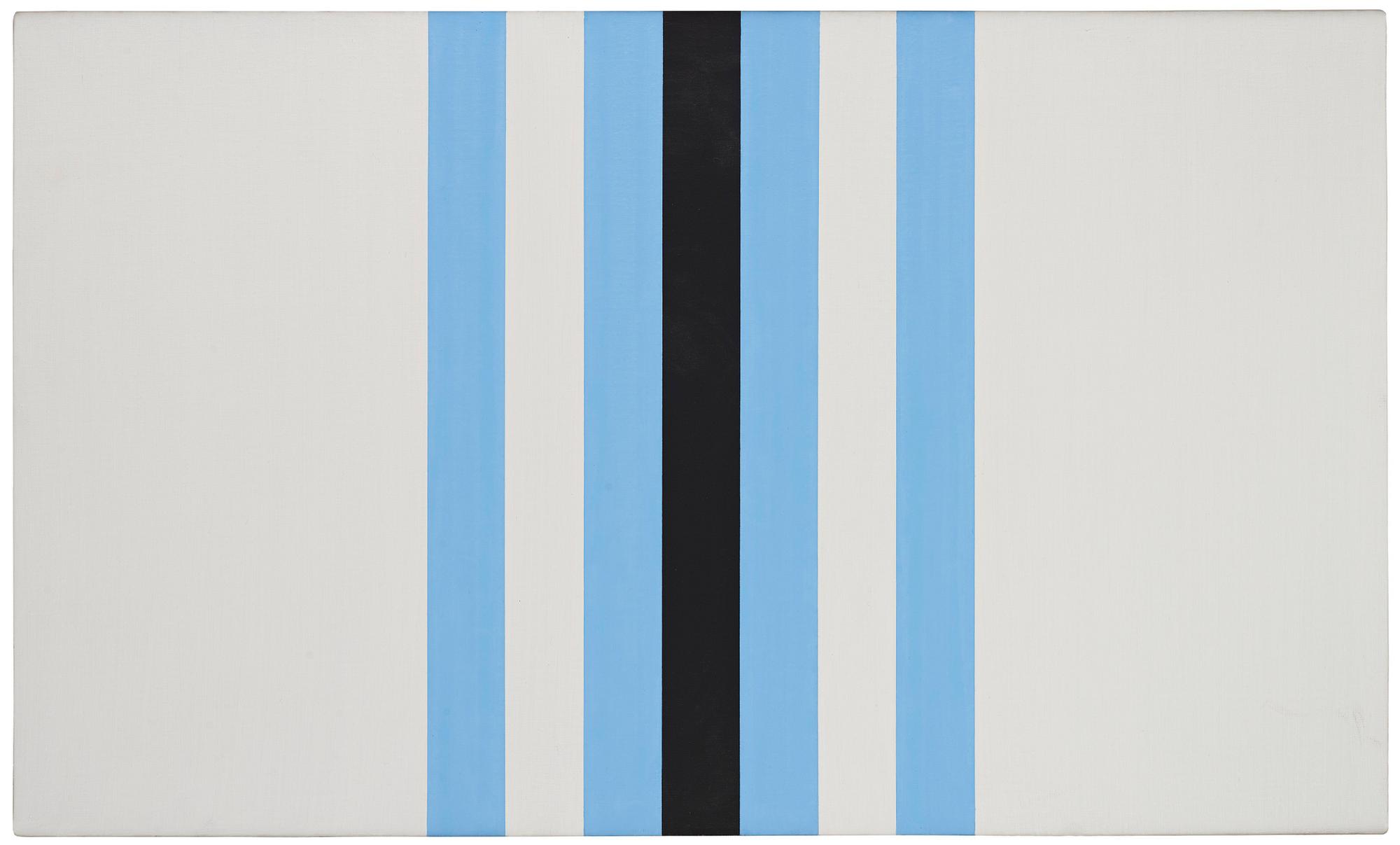 Andreas Brandt, "Schwarz und helles blau in der mitte".