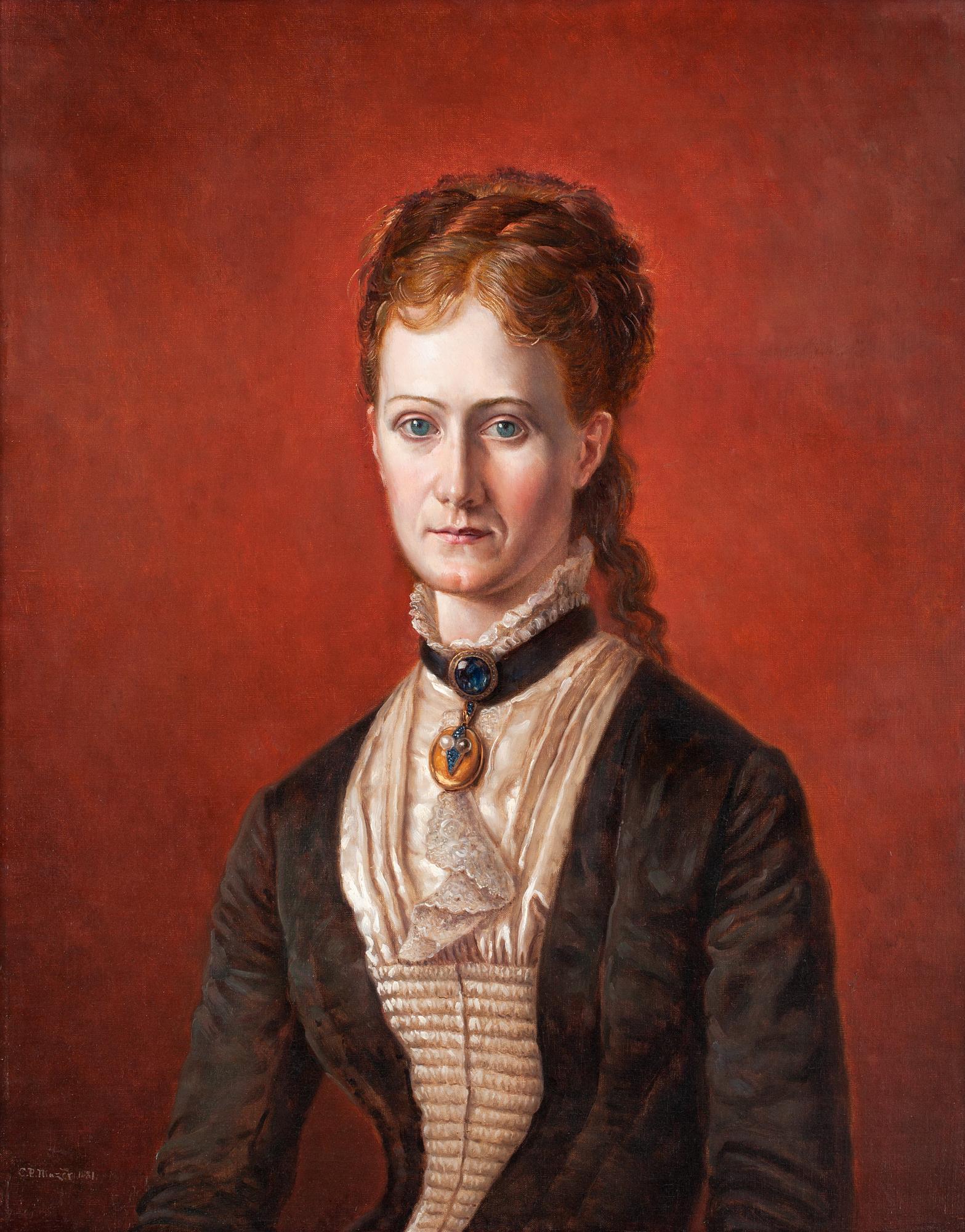 Carl Peter Mazer, Portrait of a lady.