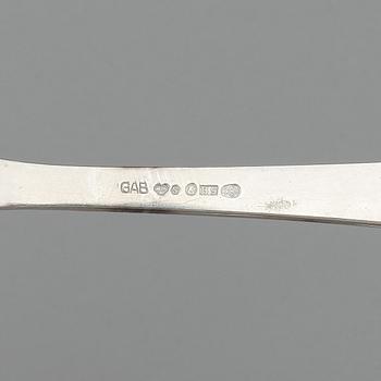 BESTICKSSERVIS, 130 delar, silver, "Rosenholm", GAB, Stockholm mestadels 1920-40 tal. 4466 gram (Tot vikt, inkl.knivar).