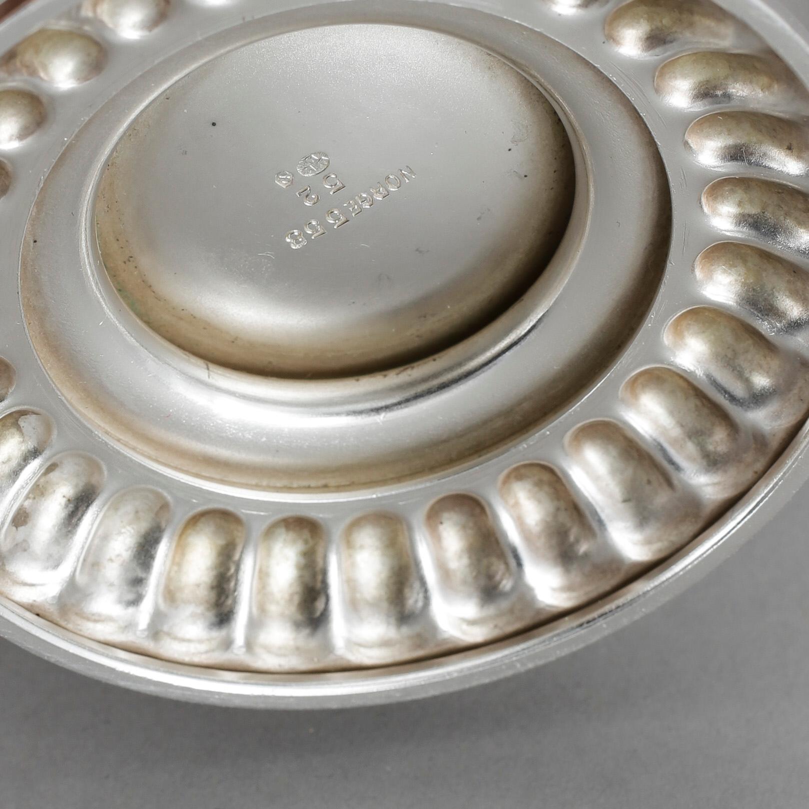 KAFFESERVIS, 3 delar, silver, Norge, 1900-talets andra hälft. Total vikt ca 740 gram.