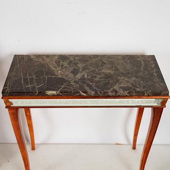 Spegel med konsolbord, Glas & Trä, Hovmantorp,  1900-talets andra hälft.