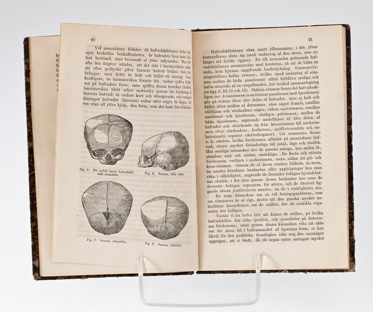 BOK, "Frenologien i sammandrag" av Wilhelm Kjellgren, , Örebro 1862.