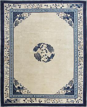 A carpet, a semi-antique China, ca 348,5-350 x 279,5-282,5 cm.