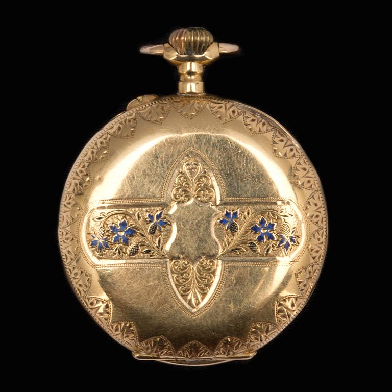 FICKUR, dam. 18K 1800-talets slut.