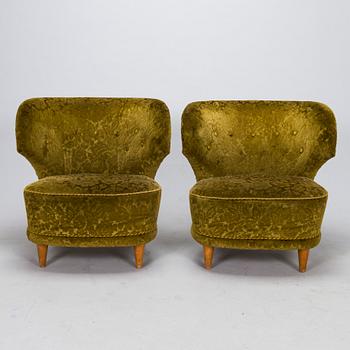 Fåtöljer, ett par, 1900-talets mitt.