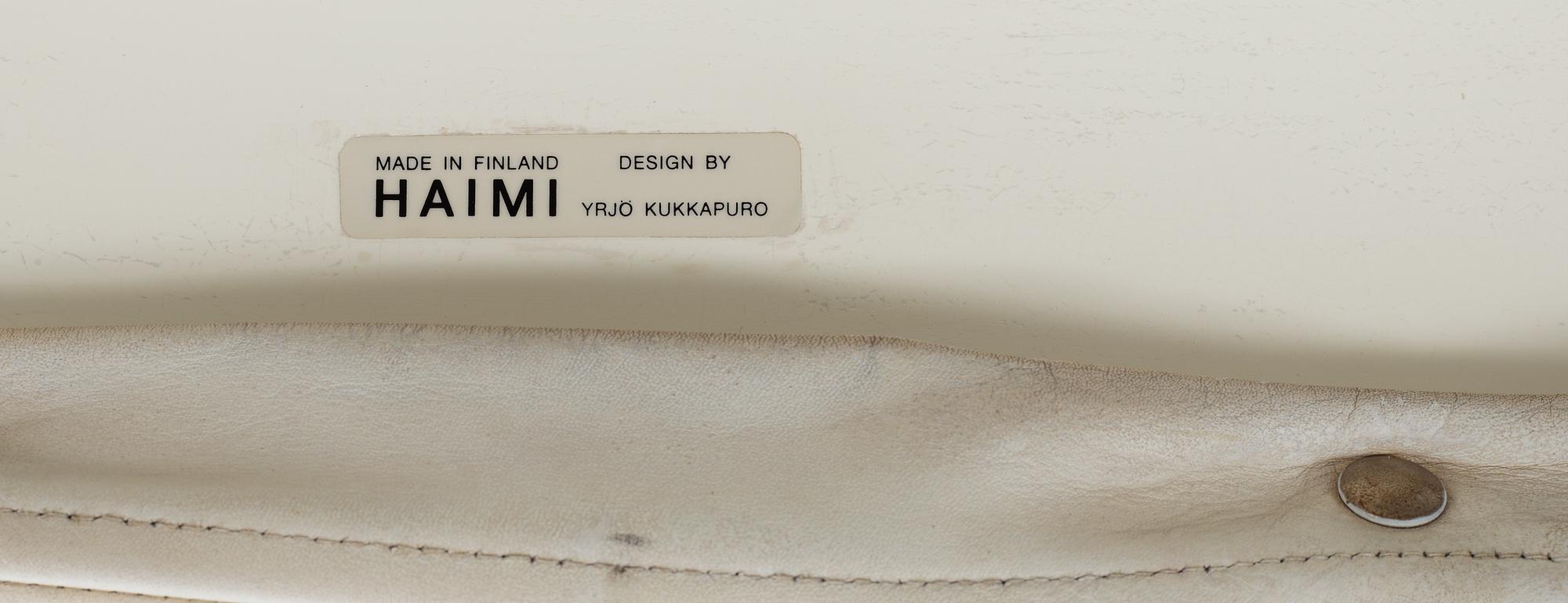 An Yrjö Kukkapurro 'Karuselli' Lounge Chair by Haimi, Finland 1970's.