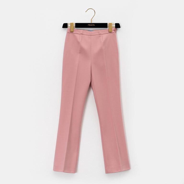 Prada, a jacket and pants in virgin wool, size 36.