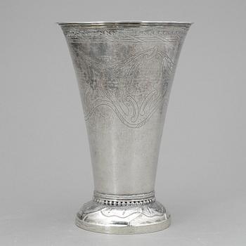 BÄGARE, silver, Erik Ernander, Uppsala, 1796. Vikt ca 430g.