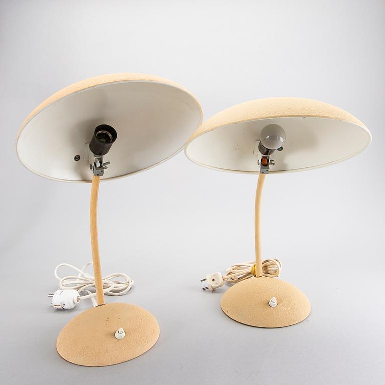 A PAIR OF TABLE LAMPS, 1930's.