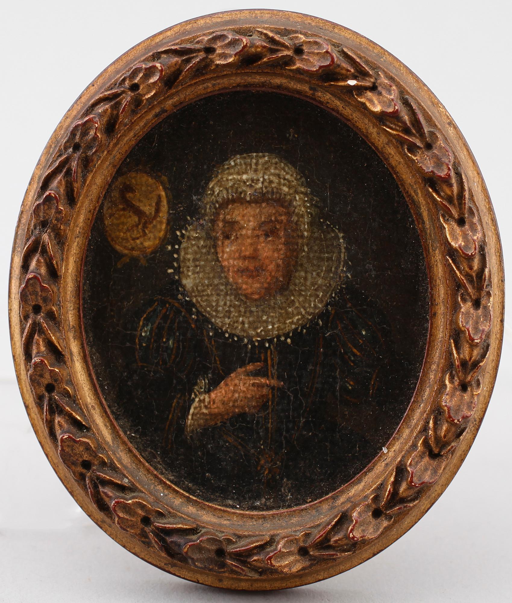 MINIATYRMÅLNINGAR, 4 st, olja på pannå, sannolikt Tyskland, 1600-tal.