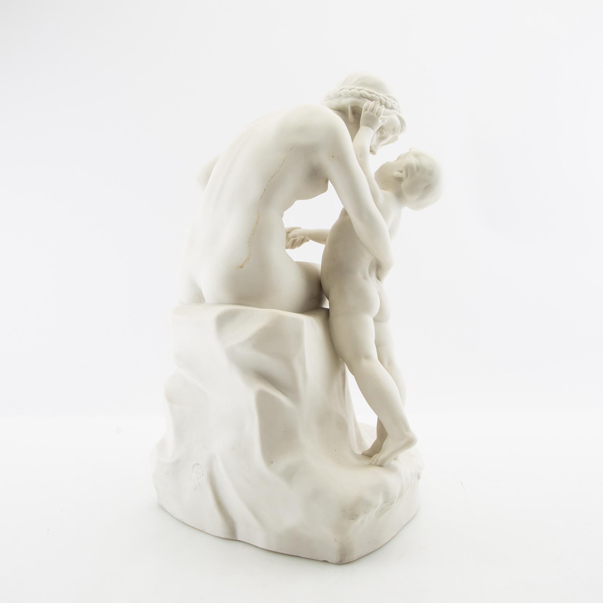 F Greiner after the sculpture "Mother's Love".