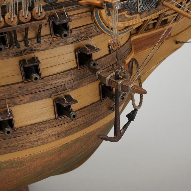 A 20th century miniature ship.