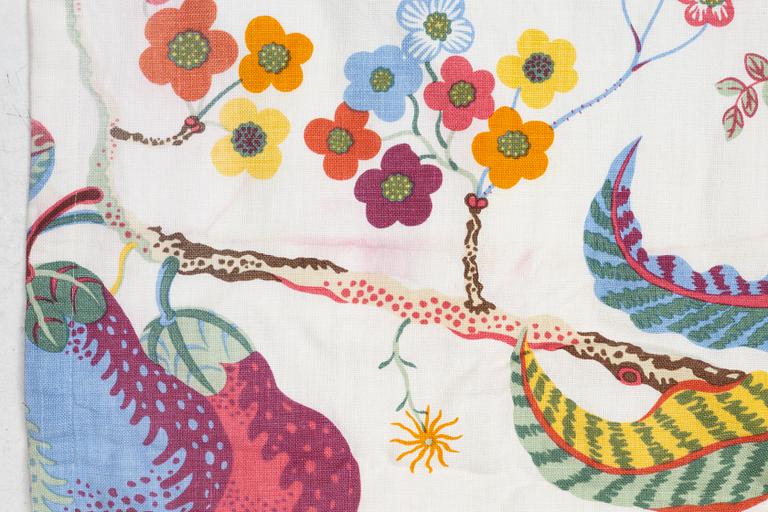 Josef Frank, curtain, "Vegetable Tree", Svenskt Tenn.