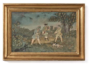 421. A Swedish decoupage, dated 1751.