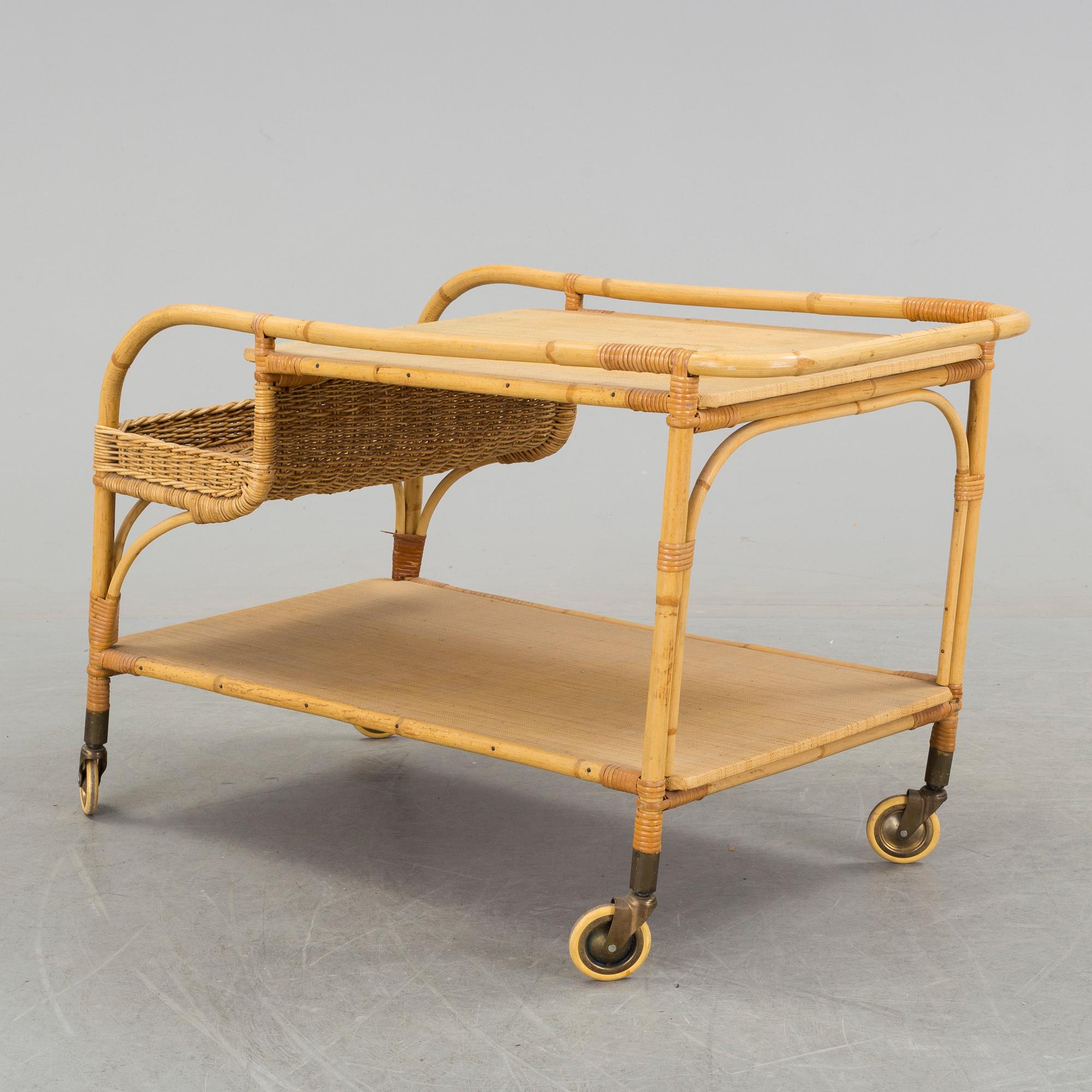 A mid 20th century model 892 serving trolley by Josef Frank for Firma Svenskt Tenn.