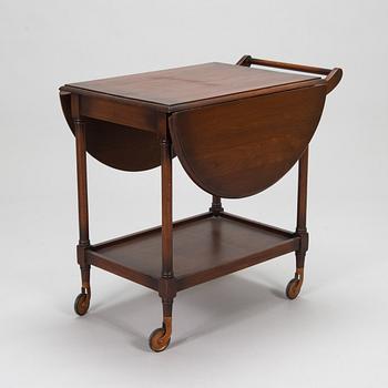 A drop-leaf tea trolley from the latter half of the 20th century.