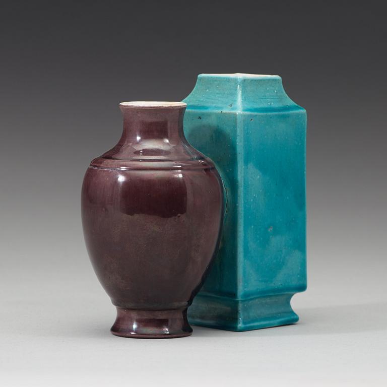 Two conjoined vases, Qing dynasty, 19th Century.