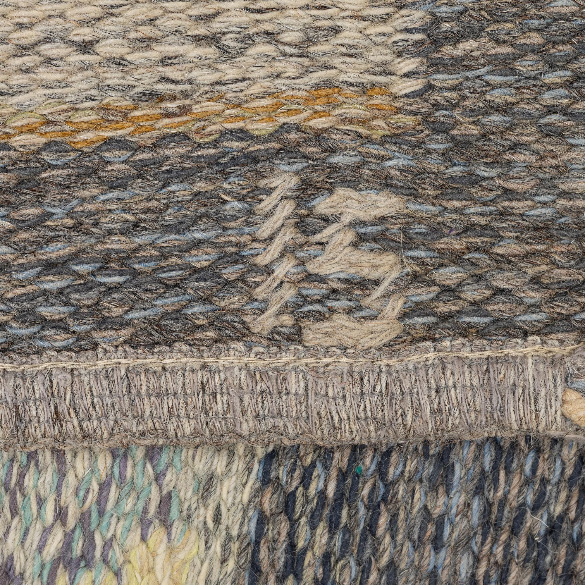 Ingegerd Silow, rug, flat weave, signed IS, approx. 200 x 134 cm.