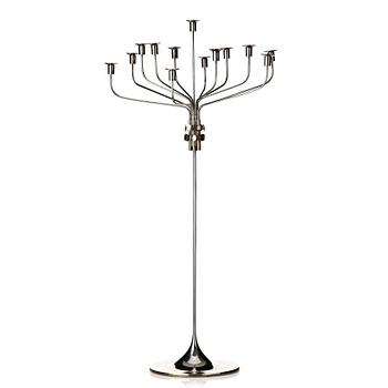 167. Tapio Wirkkala, a sterling silver thirteen candles candelabrum "TW412", Hopeakeskus OY, Finland 1972.