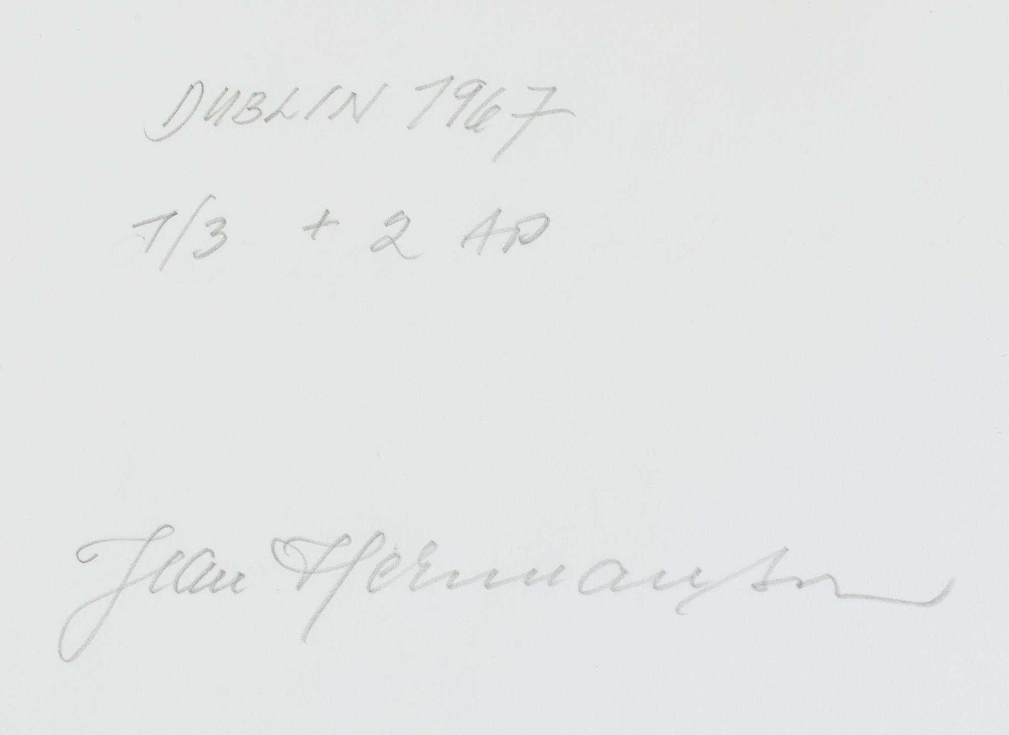 JEAN HERMANSON, a silver gelatine photo, signed and numbered 1/3 + 2 AP on verso.