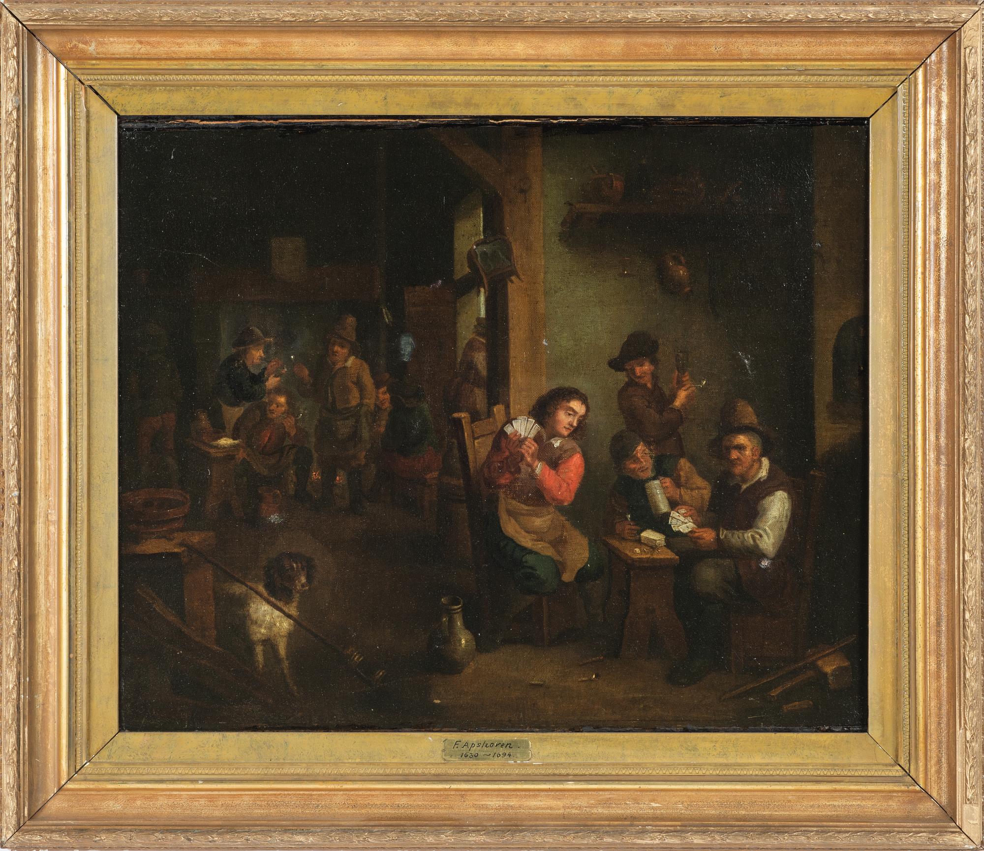Thomas van Apshoven, follower of, The Inn Scene with a Card-Playing Company.