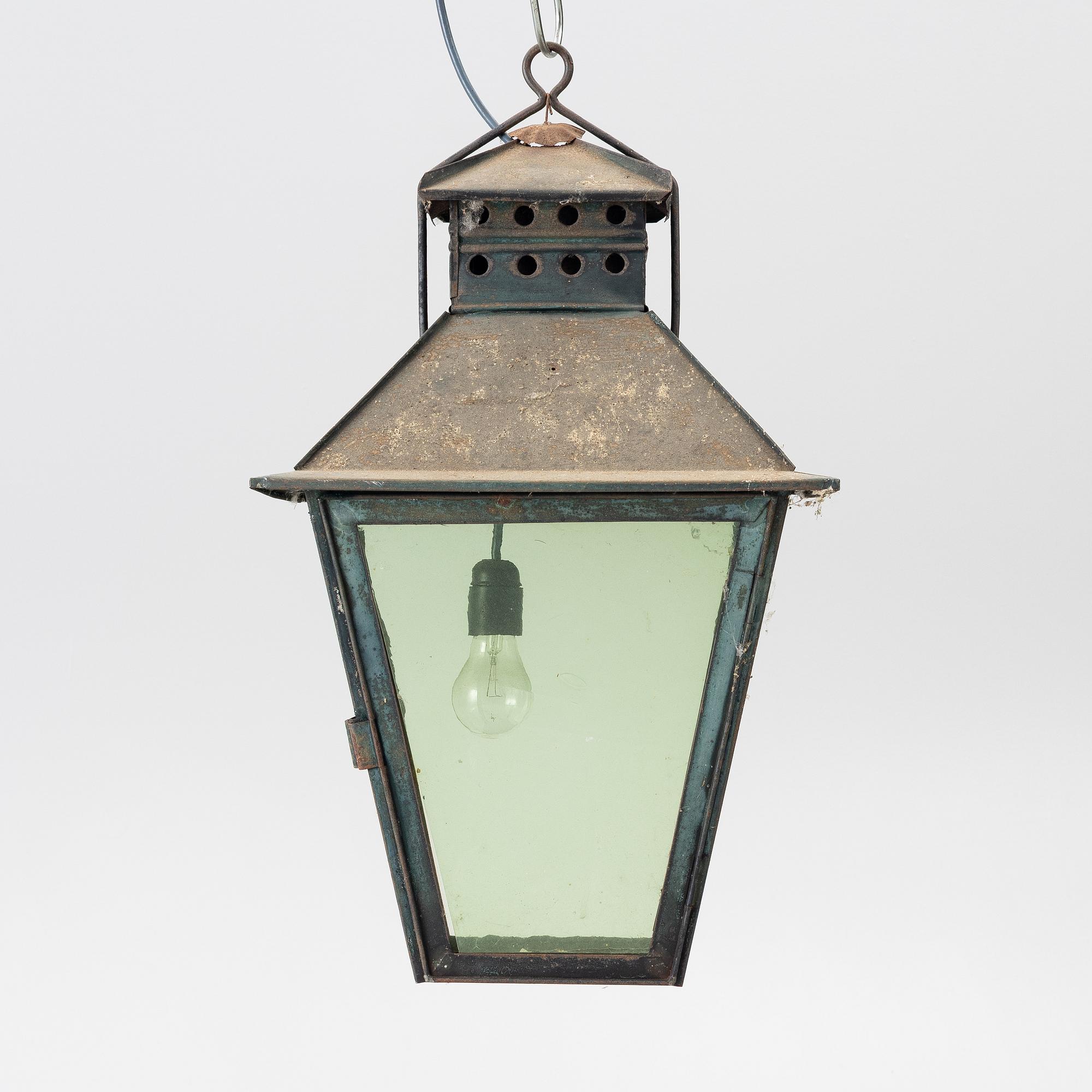 Ceiling lamp, folk art, 19th century.