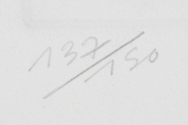 Pierre Alechinsky, etching in colours, signed and numred 137/150.