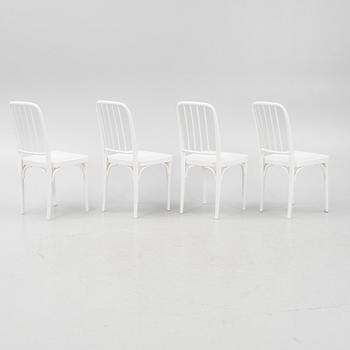 Josef Frank, four model "P5" chairs, Firma Svenskt Tenn, Sweden, post 1985.