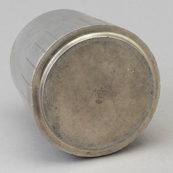 GAB, burk med lock, tenn, 1930.