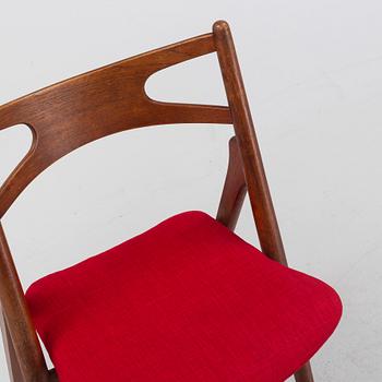 Hans J Wegner, 'CH-29' / 'Savbukkestolen', Carl Hansen & Son, Odense, Danmark 1950-60-tal.