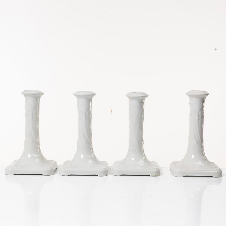 Gustavsberg, ljusstakar, 8 st, jugendstil, 1900-talets andra hälft.